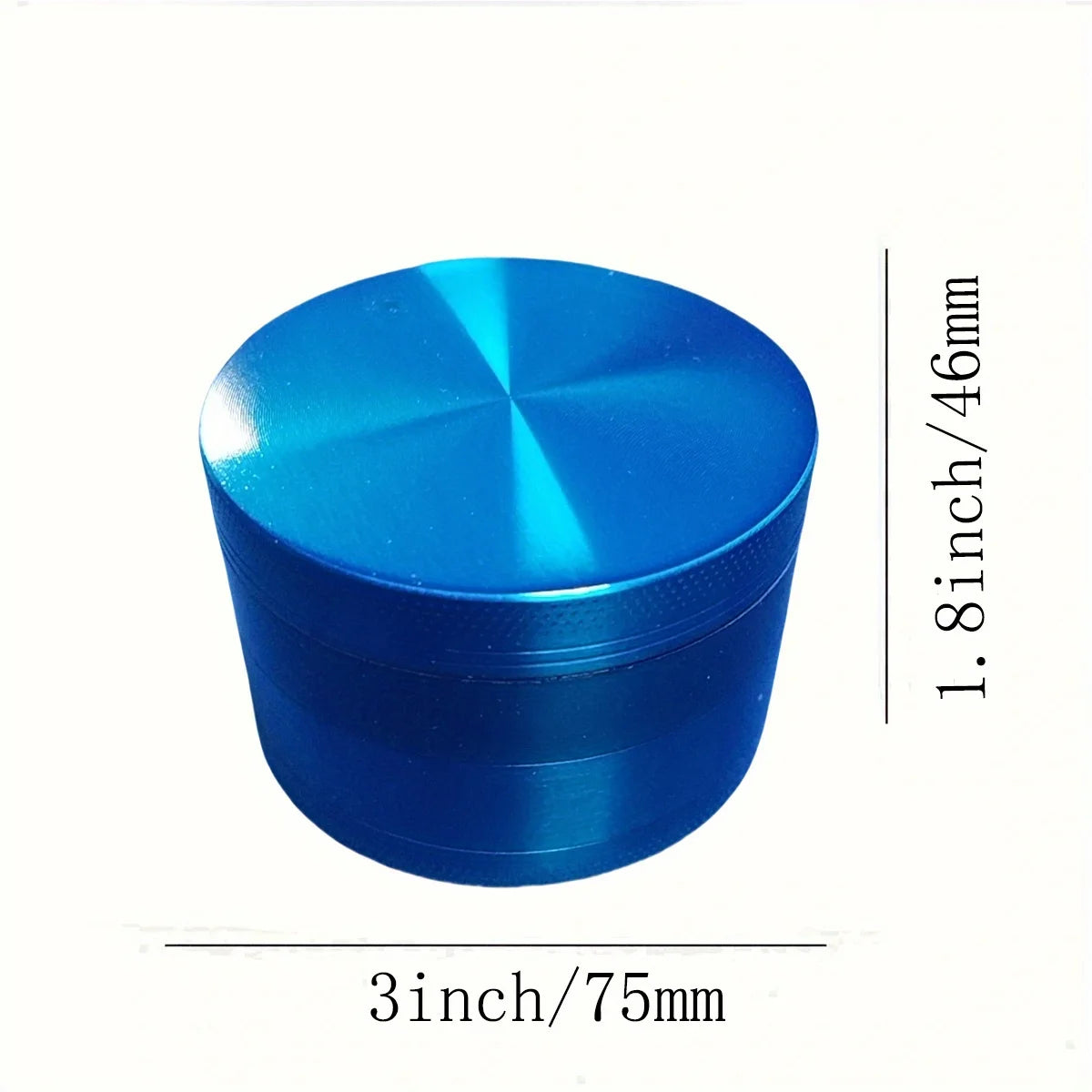 Metal Grinder 4-Piece 75mm Blue