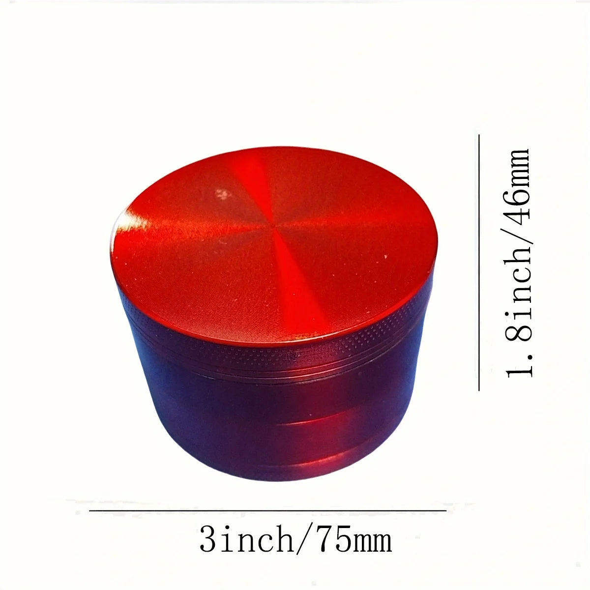 Metal Grinder 4-Piece 75mm Red