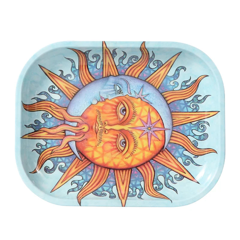 Metal Rolling Tray Sun & Moon
