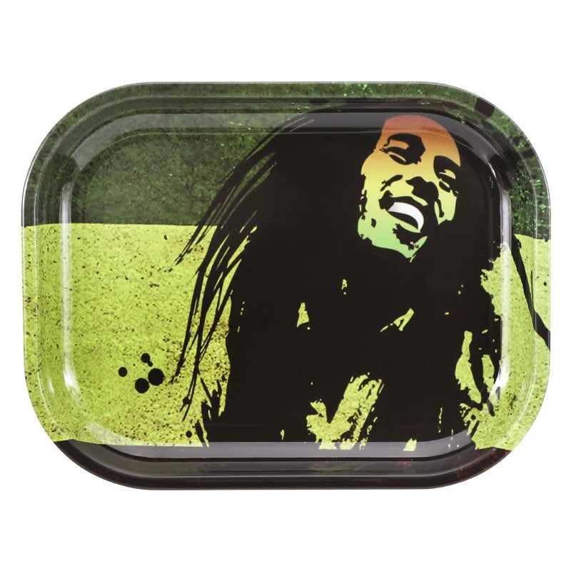 Metal Rolling Tray Bob Marley