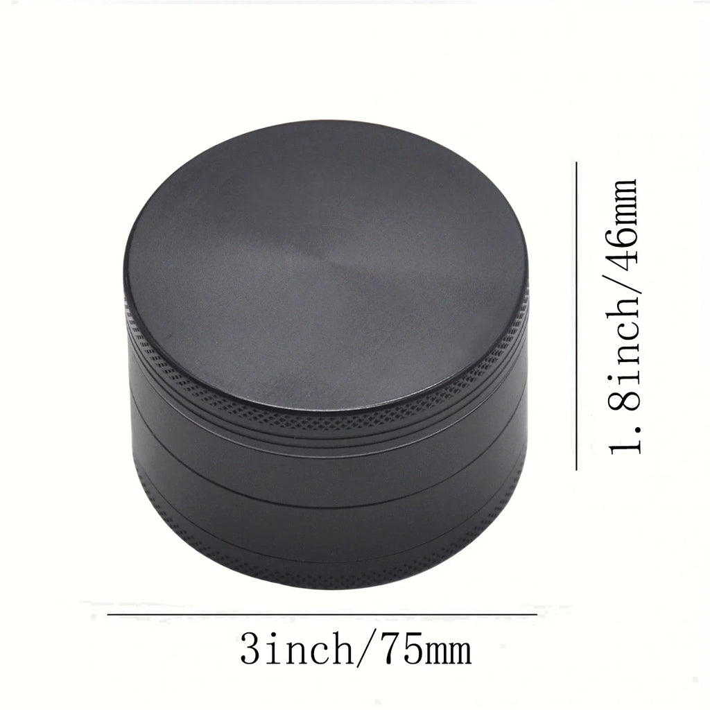 Metal Grinder 4-Piece 75mm Black