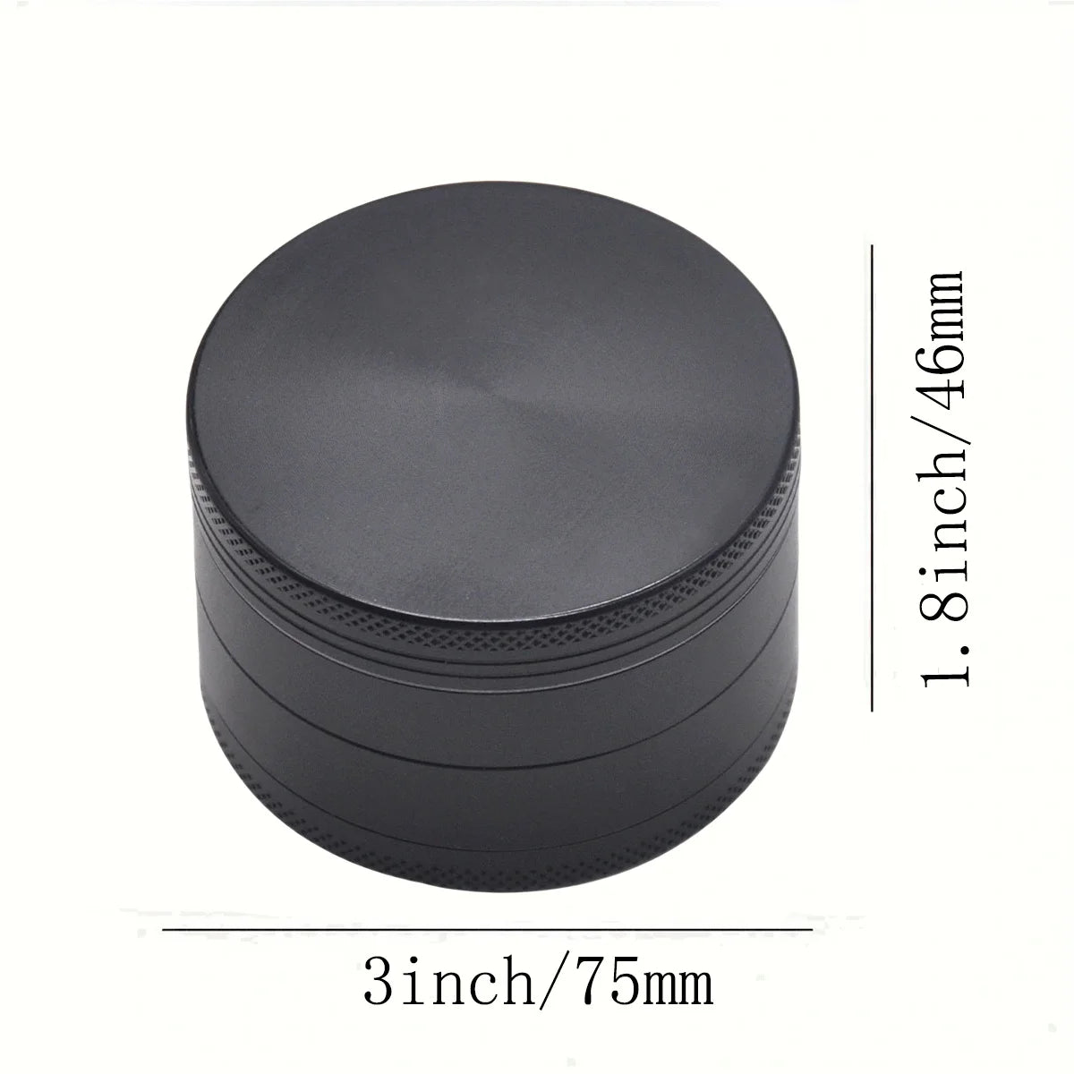 Metal Grinder 4-Piece 75mm Black