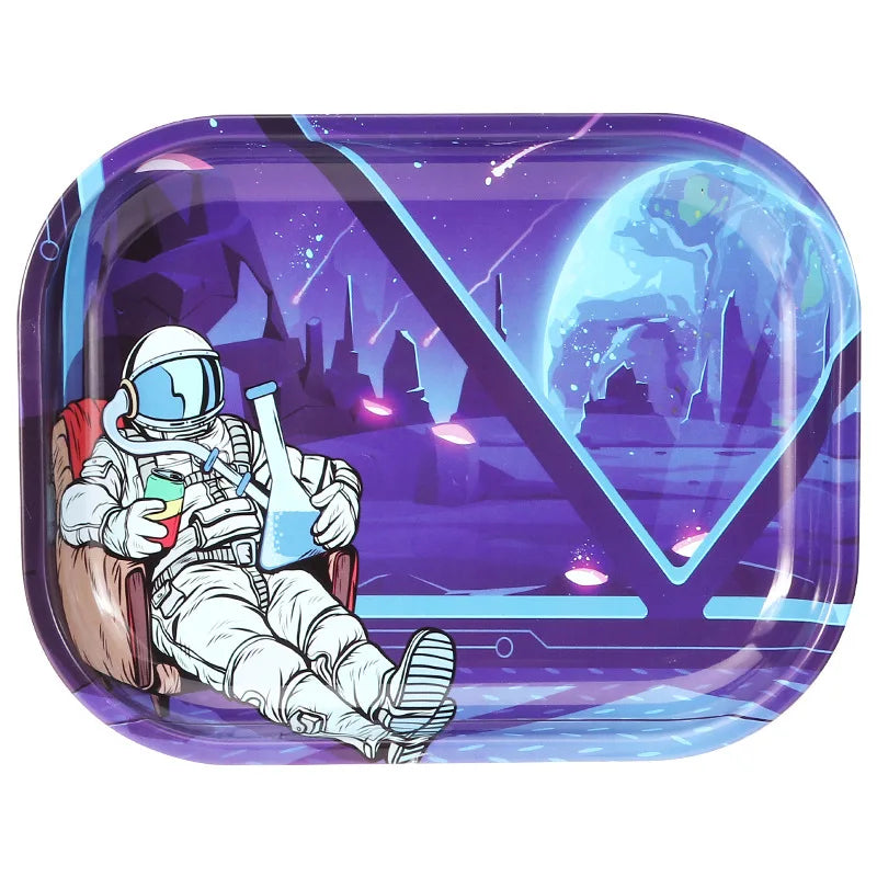 Metal Rolling Tray Astronaut