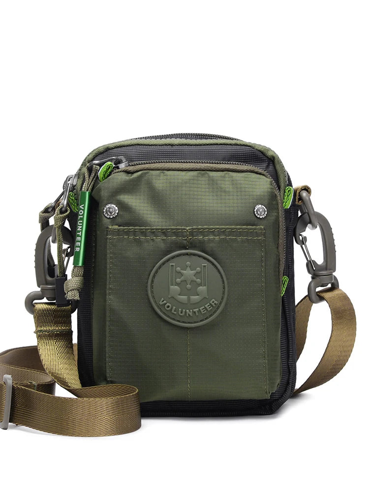 Volunteer Shoulder Bag Grey Green