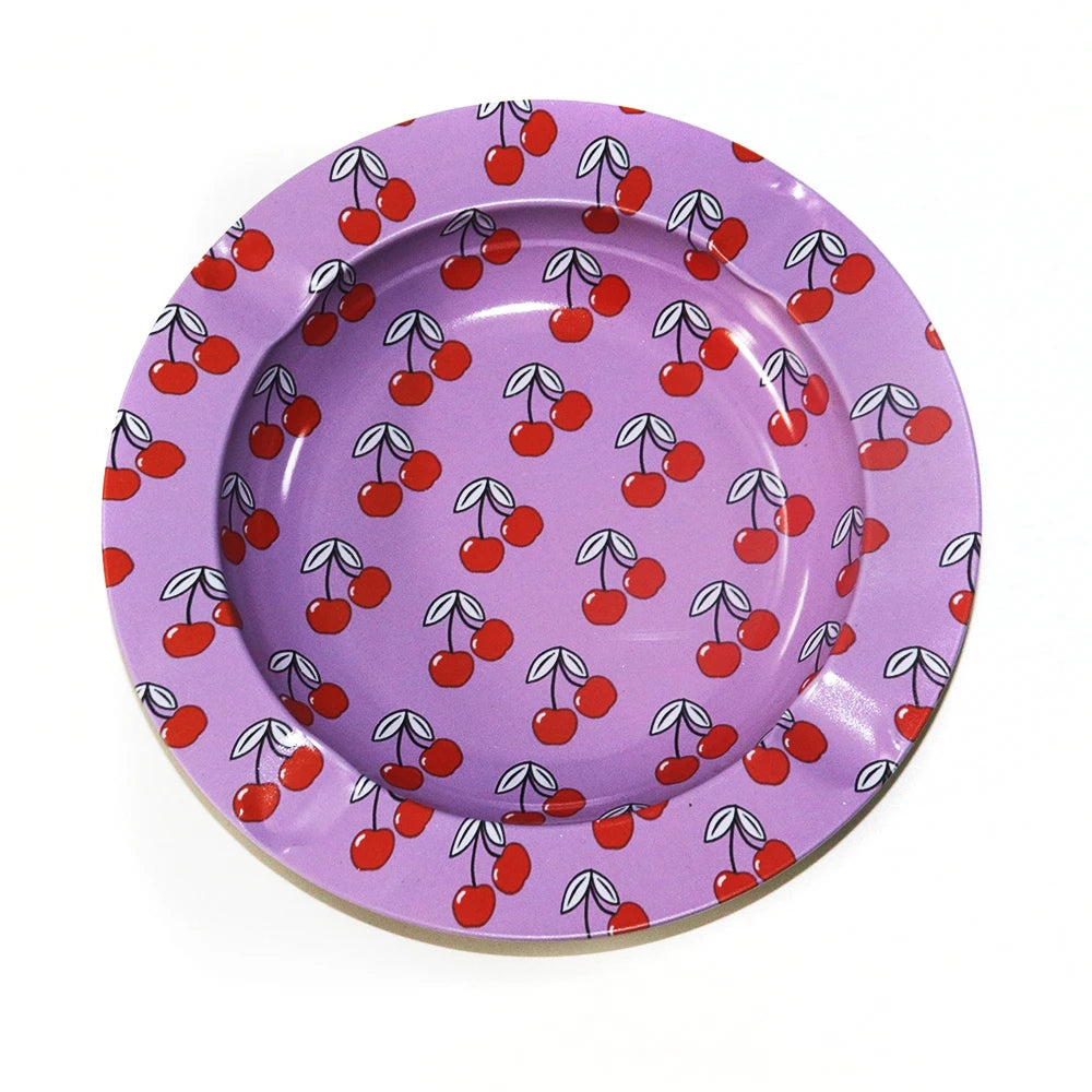 Metal Ashtray Cherries