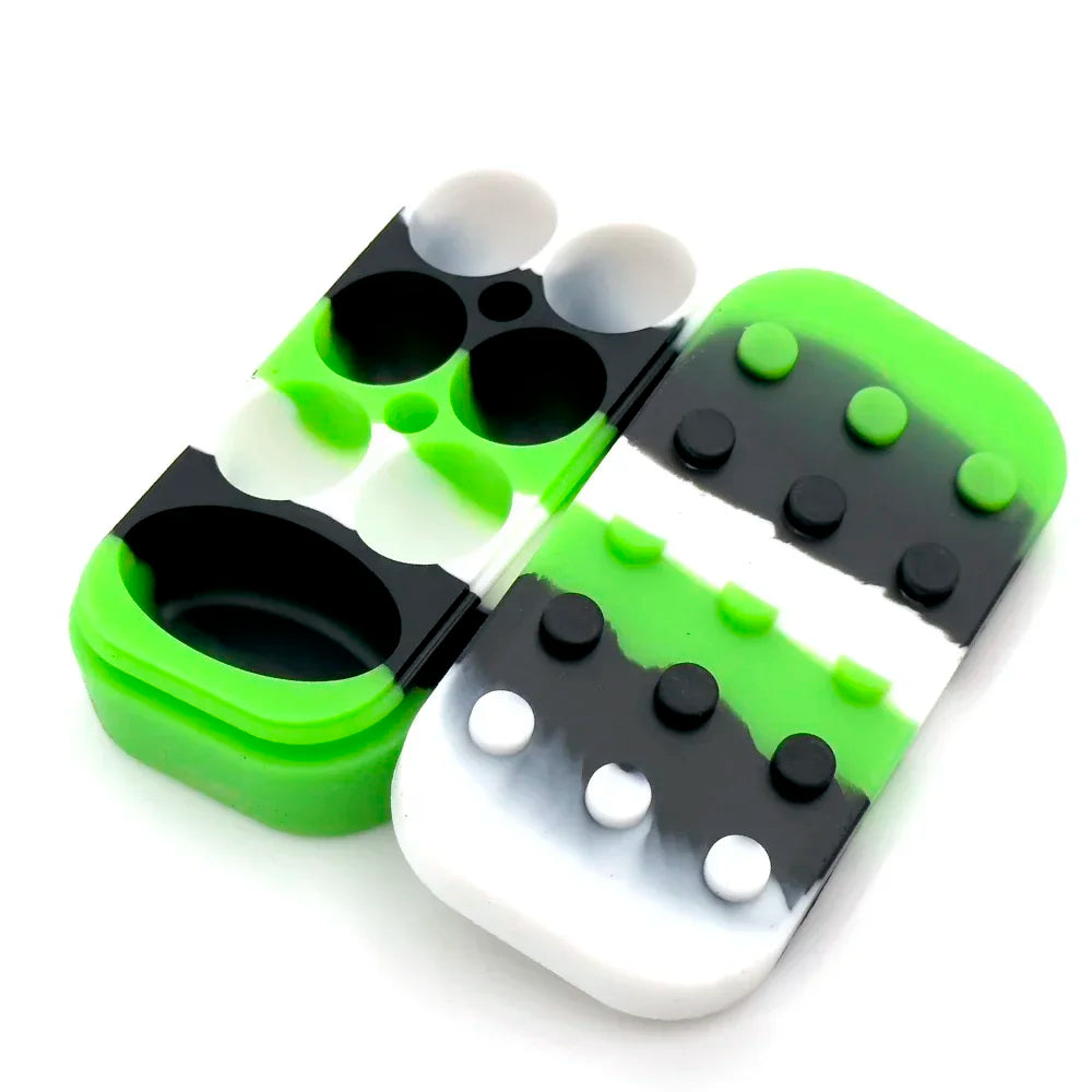 Silicone Jar 6 Hole Container Random Color